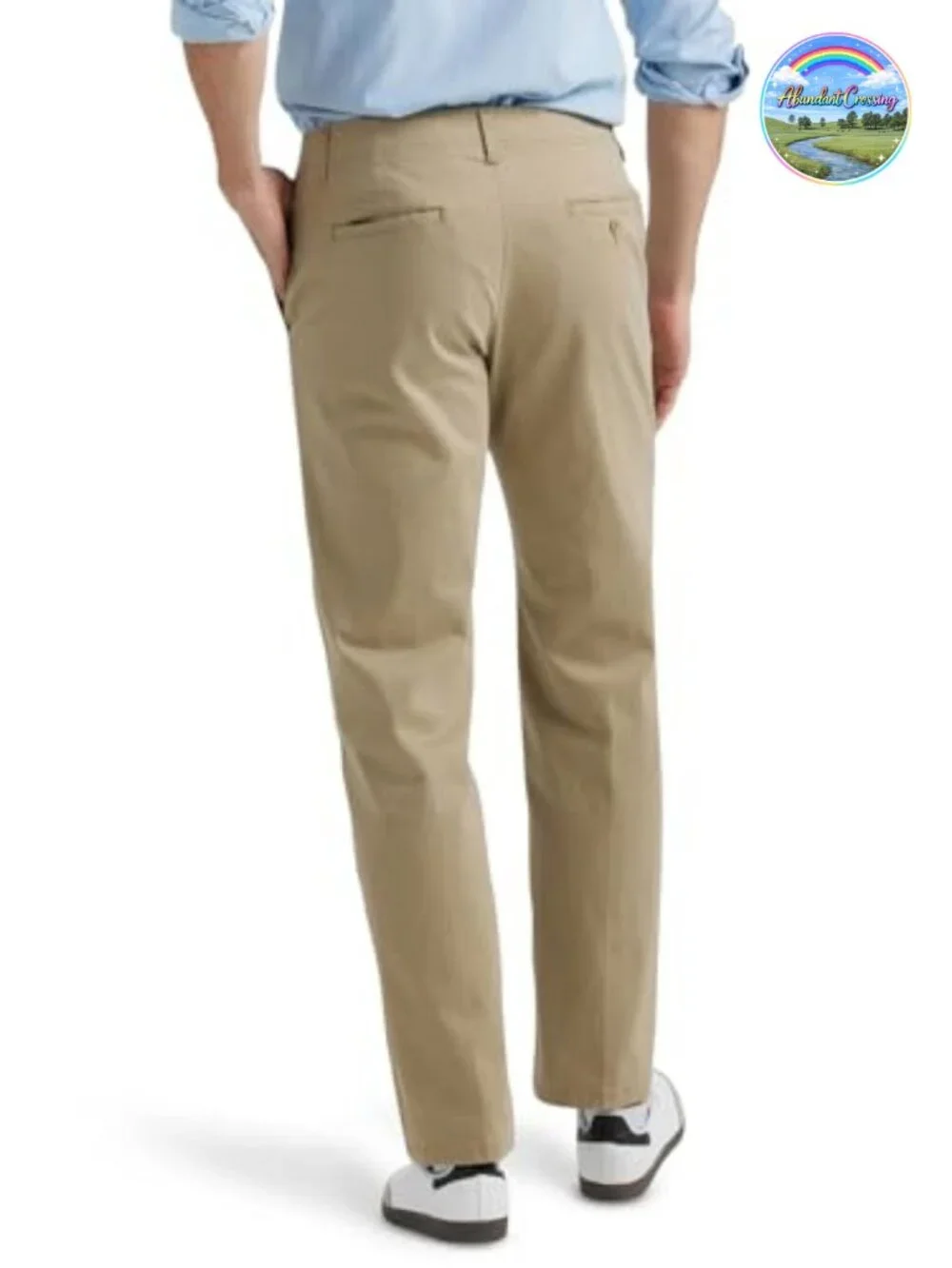 Lee Men's Extreme Motion Flat Front Regular Straight Pants Chinos